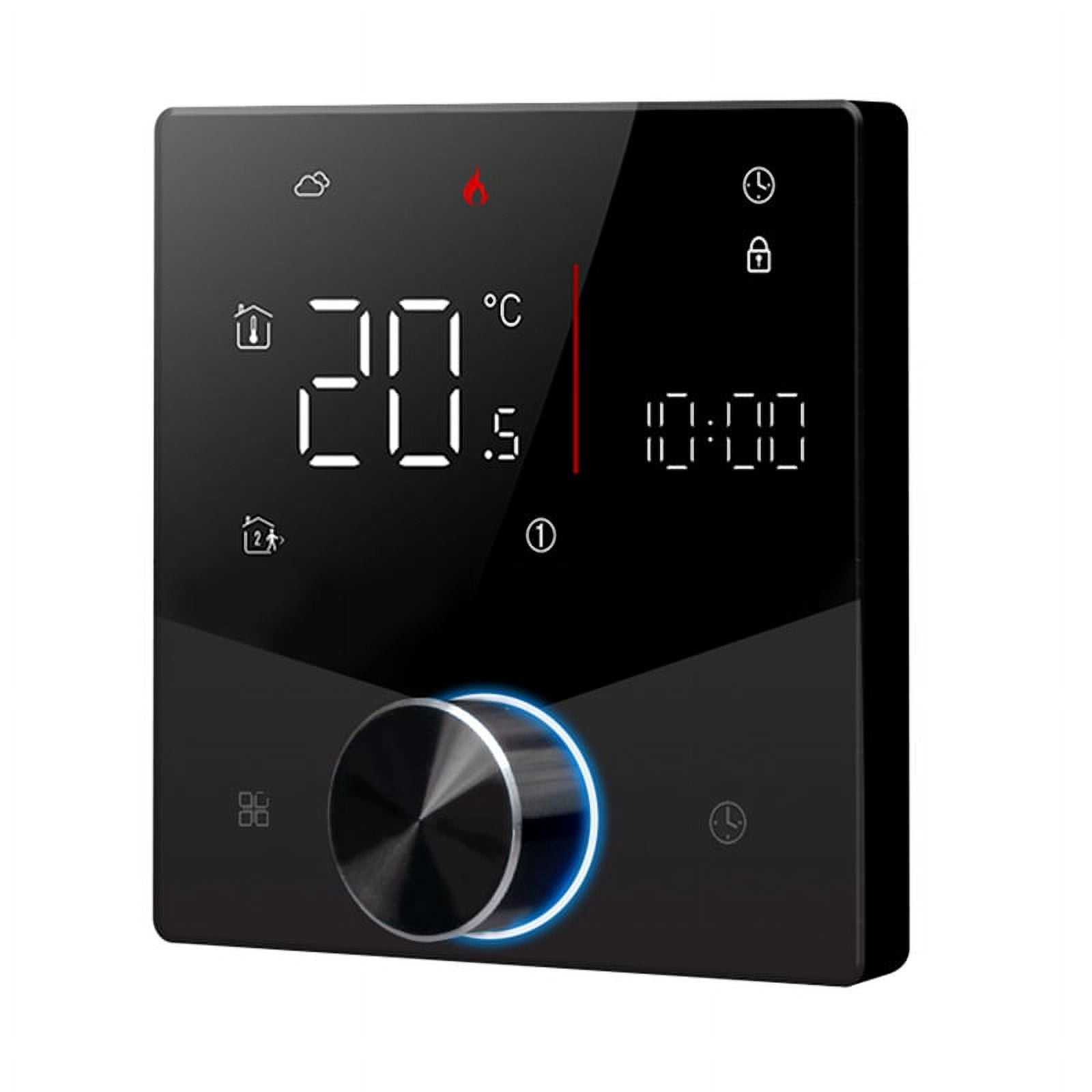 WiFi Water Heating Thermostat Water Boiler Temperature Control Tuya Smart APP Control for Alexa Google Voice-Black