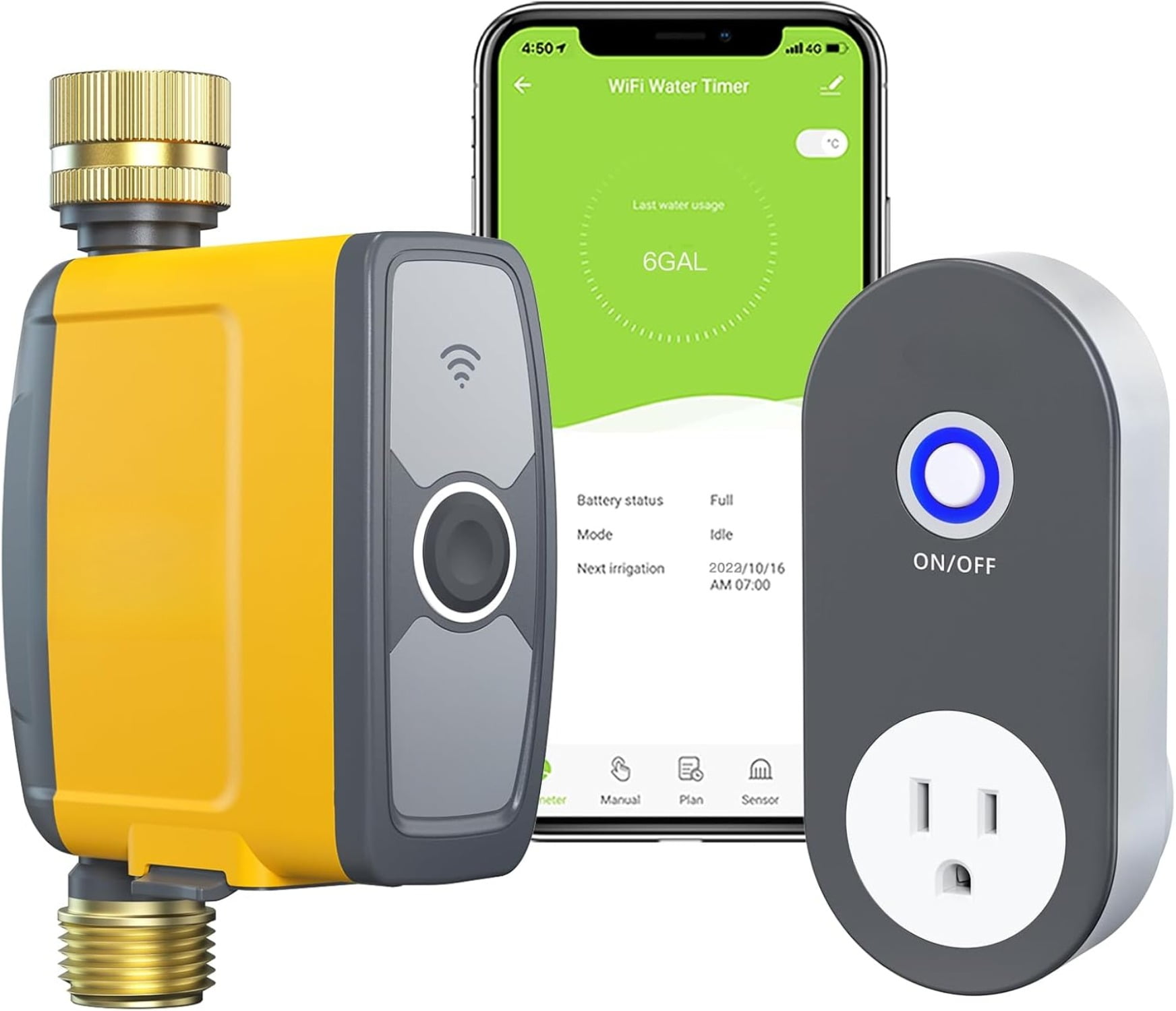 WiFi Water Timer, Smart Sprinkler System Valve with App & Voice Control ...