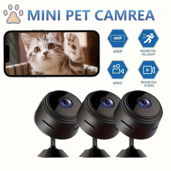 WiFi Wireless -Nanny Cam -1080P HD Security Camera-Best Mini -Car Cameras for Surveillance-Surveillance Camera with Motion Detection and Night Vision,App Control 3PCS