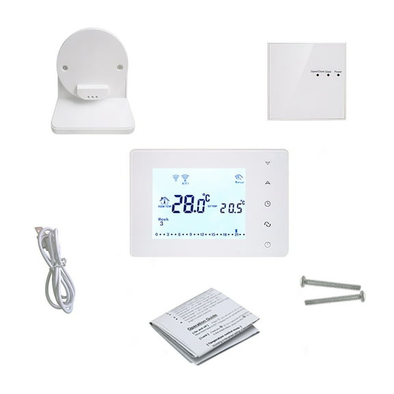 WiFi & RF Wireless Thermostat For Gas Boiler Room Heating Smart Remote Temperature Controller Works With Google Home Alexa ,Easy to Operate