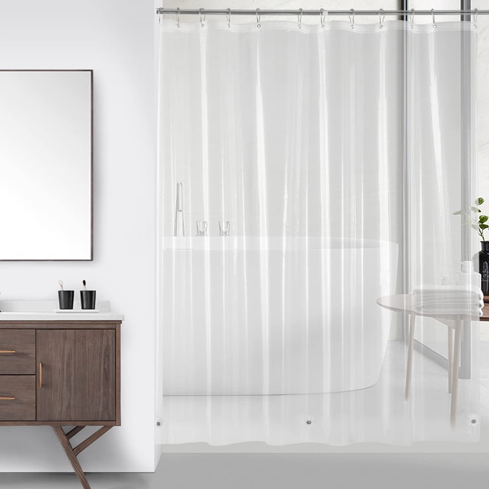 PEVA 10-Bathroom Shower Curtain Liner, 72" W x 72" H , Heavy-Duty ...