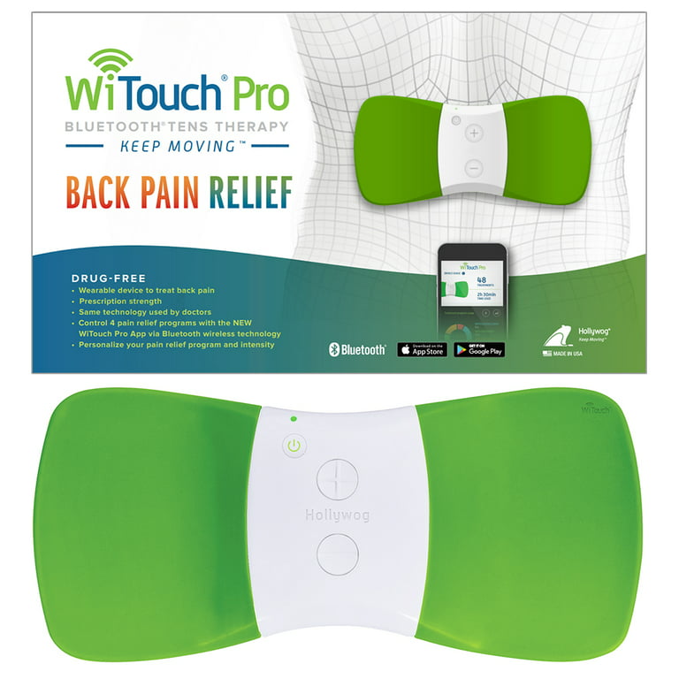 WiTouch Pro TENS Unit for Back Pain Relief 