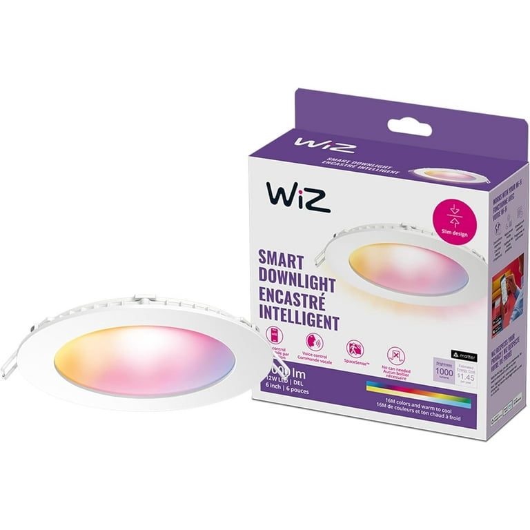Wiz 6 in. New Construction Remodel LED Color Canless Smart Downlight