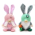 thumbnail image 1 of Wibacker 2 Pack Easter Faceless Bunny Gnome Rabbit Doll Handmade Reusable Home Decro Kids DIY Ornaments Easter Gifts, 1 of 12