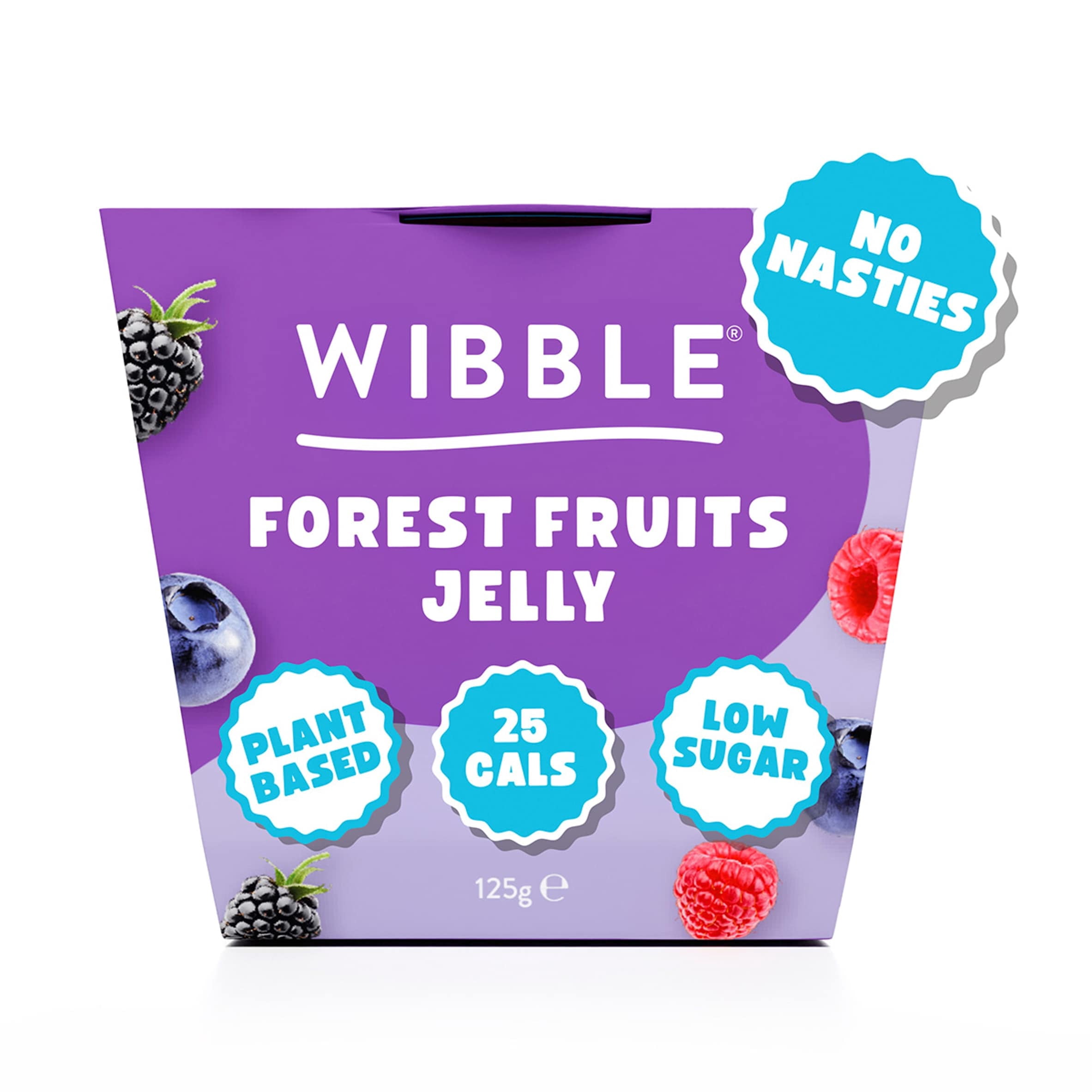 Wibble Forest Fruits Jelly Pot 125g, Imported from Britain