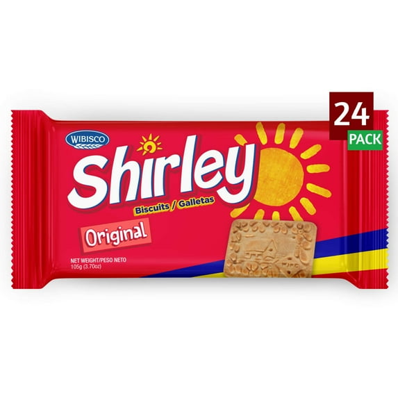 Wibisco Shirley Biscuits, Original, OLF24 3.7 oz (Pack of 24)