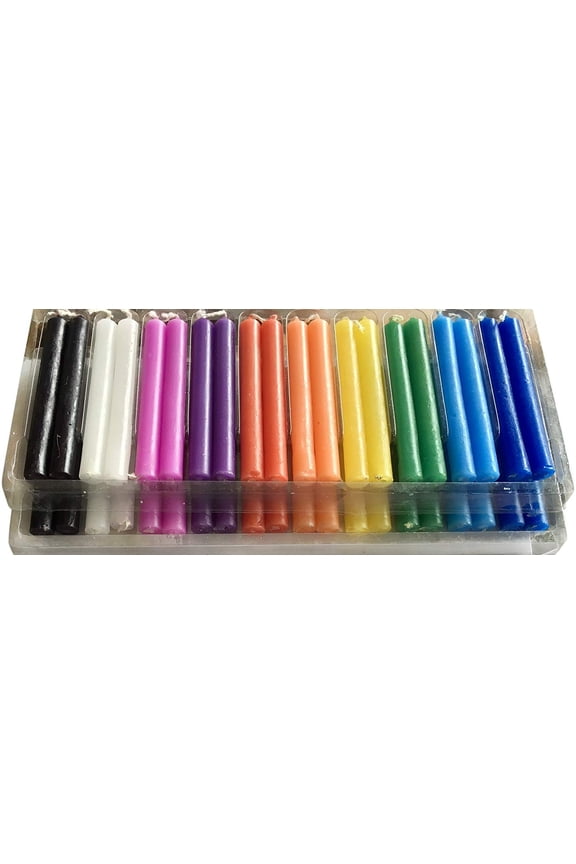 Wicca Candles 20 Pcs , Assorted Colors, Casting Spells, Rituals, Healing, Magical Work, and Wax Play Candles