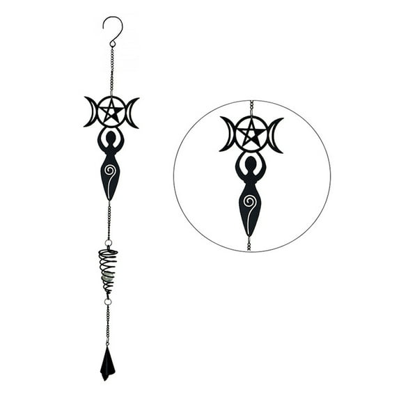 Wicca Celtic Goddess Danu Triple Moon Goddess Spiral Wall Hanging Decoration