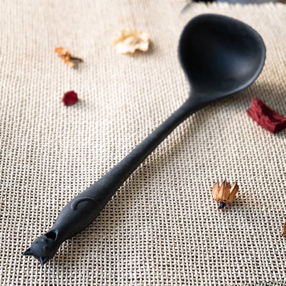 Wicca Gothic Witch Feline Cat Silicone Cooking Baking Chef Kitchen Ladle Spoon