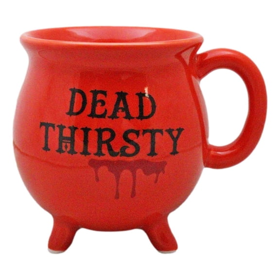 Wicca Magic Red Dead Thirsty Bloody Cauldron Ceramic Mug With Handle 16oz
