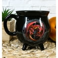thumbnail image 1 of Wicca Sabbats Wheel of The Year Lammas Dragon Heat Color Changing Cauldron Mug, 1 of 8
