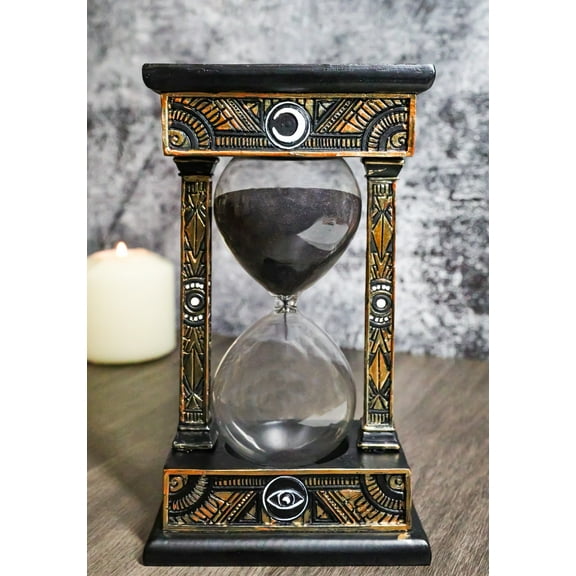 Wicca Sacred Symbols Astrology All Seeing Eye Invertible Glass Mystic Sandtimer