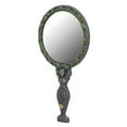thumbnail image 1 of Wicca Triple Moon Spiral Goddess with Magical Ivy Leaves Sculptural Hand Mirror, 1 of 8