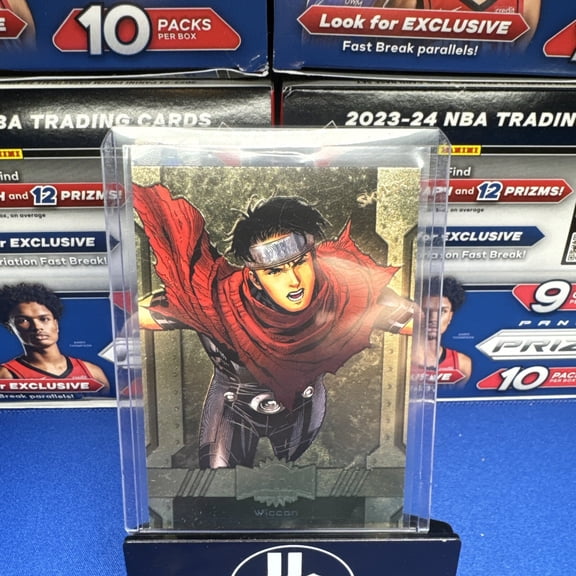 Wiccan 2024 SkyBox Metal Universe Avengers Base #59 Gold FX