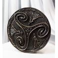 thumbnail image 1 of Wiccan Triple Goddess Triskele Spiral Serpent in Rune Circle Wall Plaque Decor, 1 of 9
