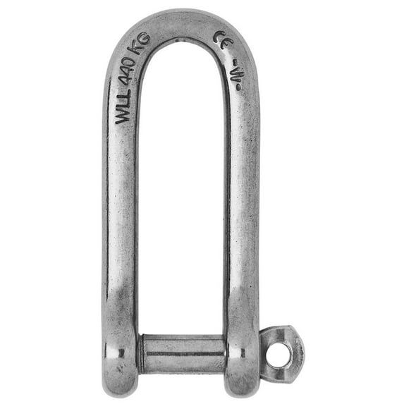 Wichard Captive Pin Long D Shackles, locking pin long d shackle 1/4in