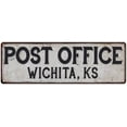 thumbnail image 1 of Wichita, Ks Post Office Metal Sign Vintage 8x24 108240011039, 1 of 1