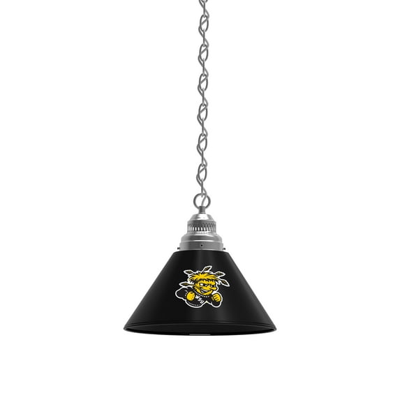 Wichita State Shockers Silver Chain Single Shade Billiard Light