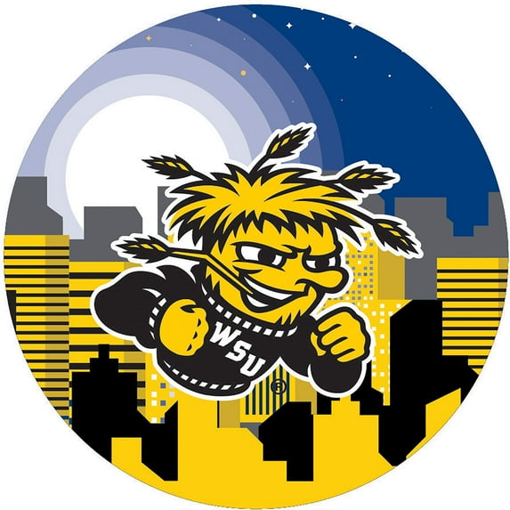 Wichita State Shockers 12" Landscape Circle Sign