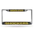 thumbnail image 1 of Wichita State Shockers Chrome Metal Laser Cut License Plate Frame, 1 of 5