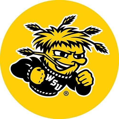 Wichita State Shockers DECAL RR 4" Round Vinyl Auto Home Window Glass University of