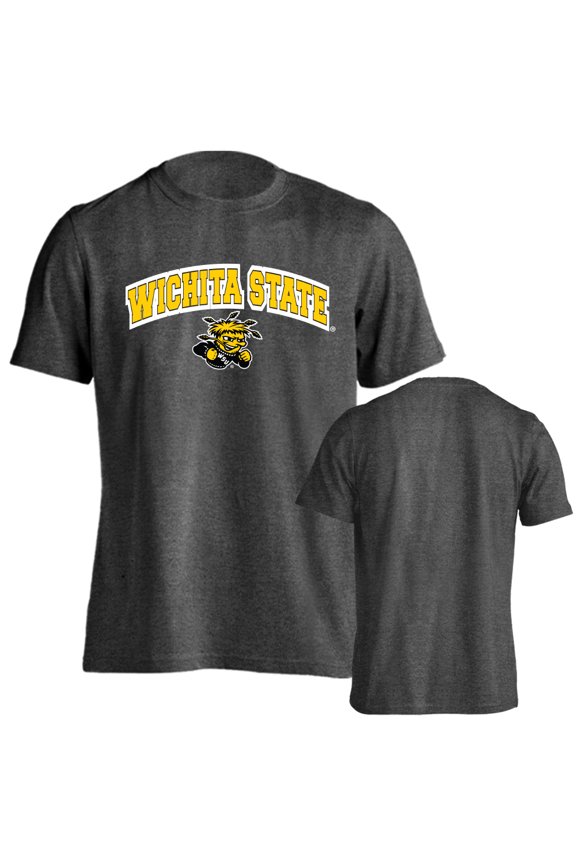 Wichita State University Shockers Classic Arch with Mascot Short Sleeve T-Shirt