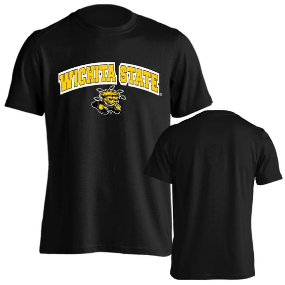 Wichita State University Shockers Classic Arch with Mascot Short Sleeve T-Shirt