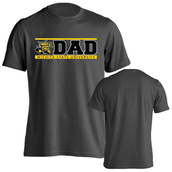Wichita State University Shockers Dad Proud Parent Short Sleeve T-Shirt