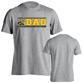 Wichita State University Shockers Dad Proud Parent Short Sleeve T-Shirt