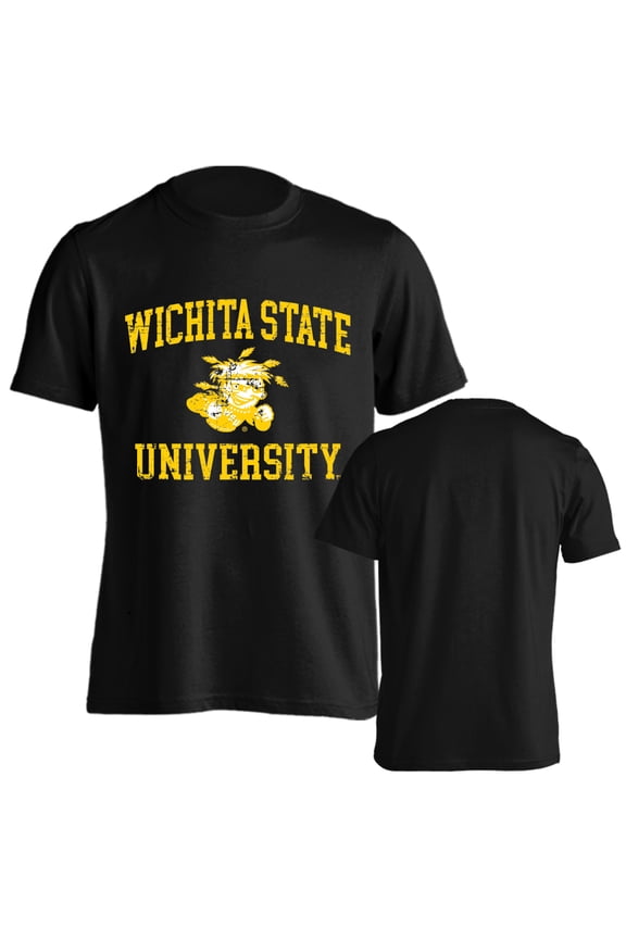 Wichita State University Shockers Distressed Retro Short Sleeve T-Shirt