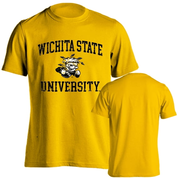 Wichita State University Shockers Distressed Retro Short Sleeve T-Shirt
