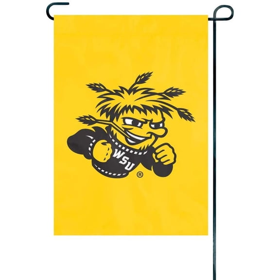 Wichita State University Shockers Premium Garden Flag Banner Applique Embroidered 12.5x18 Inch