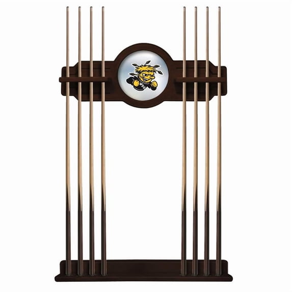Wichita State University Solid Wood Cue Rack with a English Tudor Finish