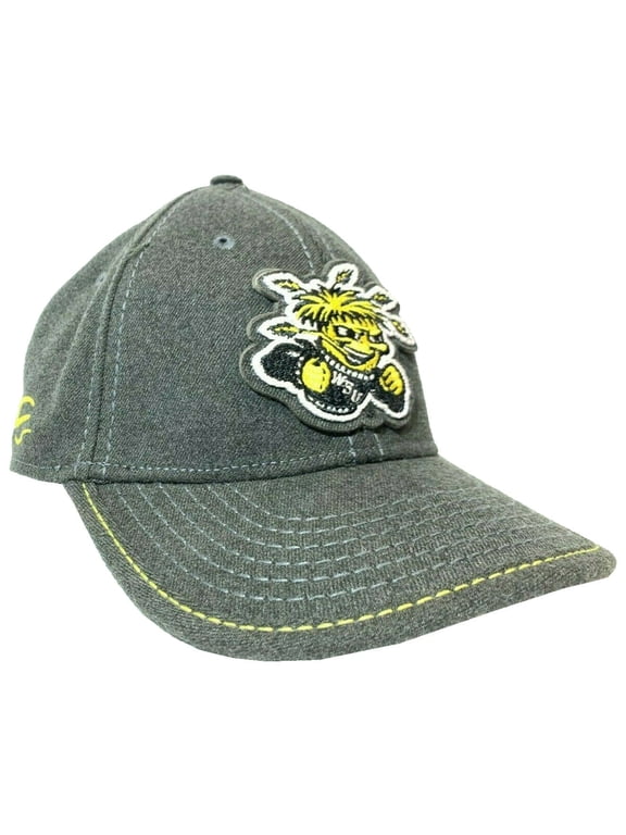Wichita State University Wushock OC Sports Gray Proflex Fitted Hat