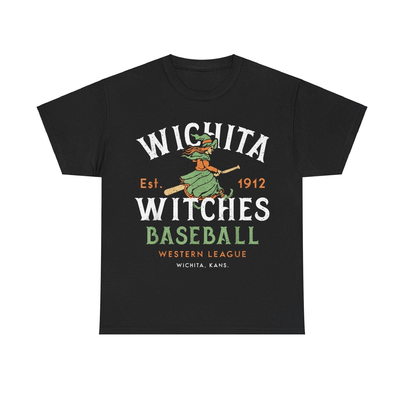 Wichita Witches Kansas Nostalgic Retro Baseball Team Tshirt