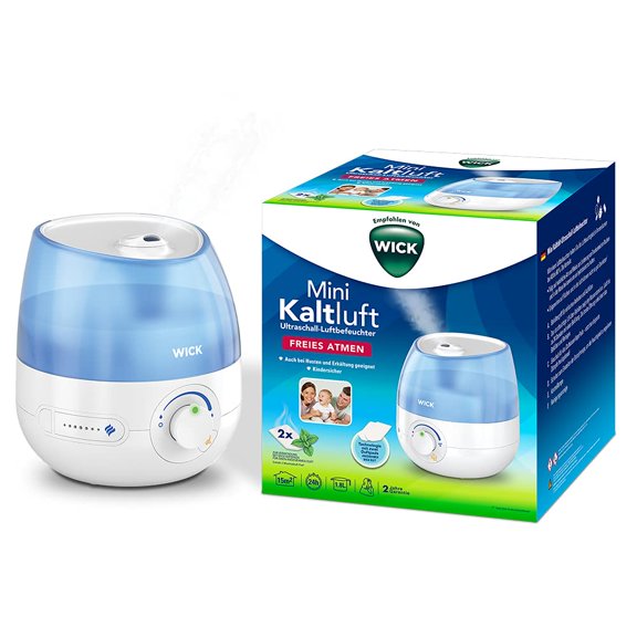 Wick Mini Cold Air Ultrasonic Humidifier (Compact, Quiet, for Better Sleep, Good for Coughs and