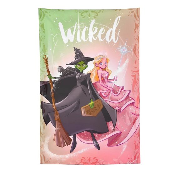 Wick-ed Tapestry, Wall Hanging Decor, Aesthetic for Bedroom, Living Room, Dorm, Soft Fabric Home Accent 60"x90"