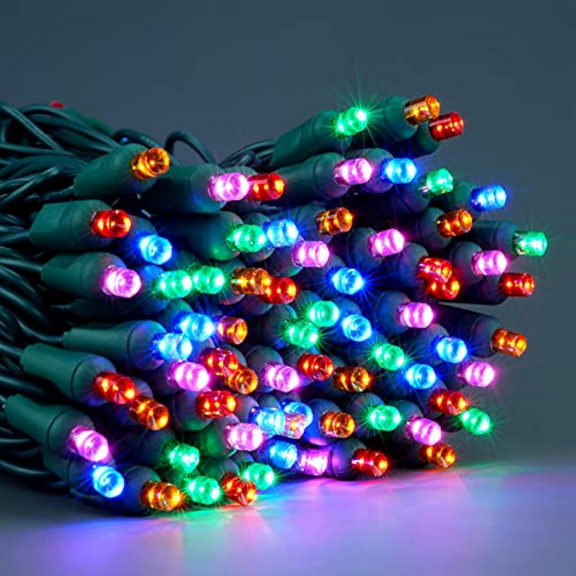 Wick's Outdoor Living LED 5MM Multi-Color Holiday Lights, 50 FT in length, 150 CT, and 6 different color options