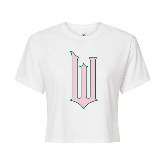 Wicked - A Story Of Two Halves - Juniors Cropped Graphic T-Shirt