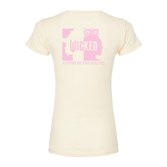 Wicked - A Story Of Two Halves - Juniors Fitted Graphic T-Shirt
