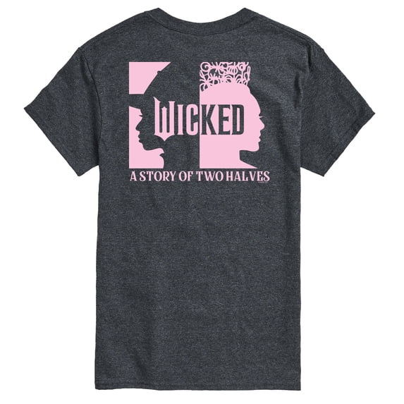 Wicked - A Story Of Two Halves - Men's Short Sleeve Graphic T-Shirt