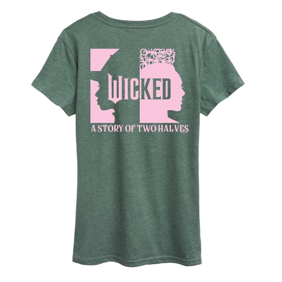 Wicked - A Story Of Two Halves - Women's Short Sleeve Graphic T-Shirt