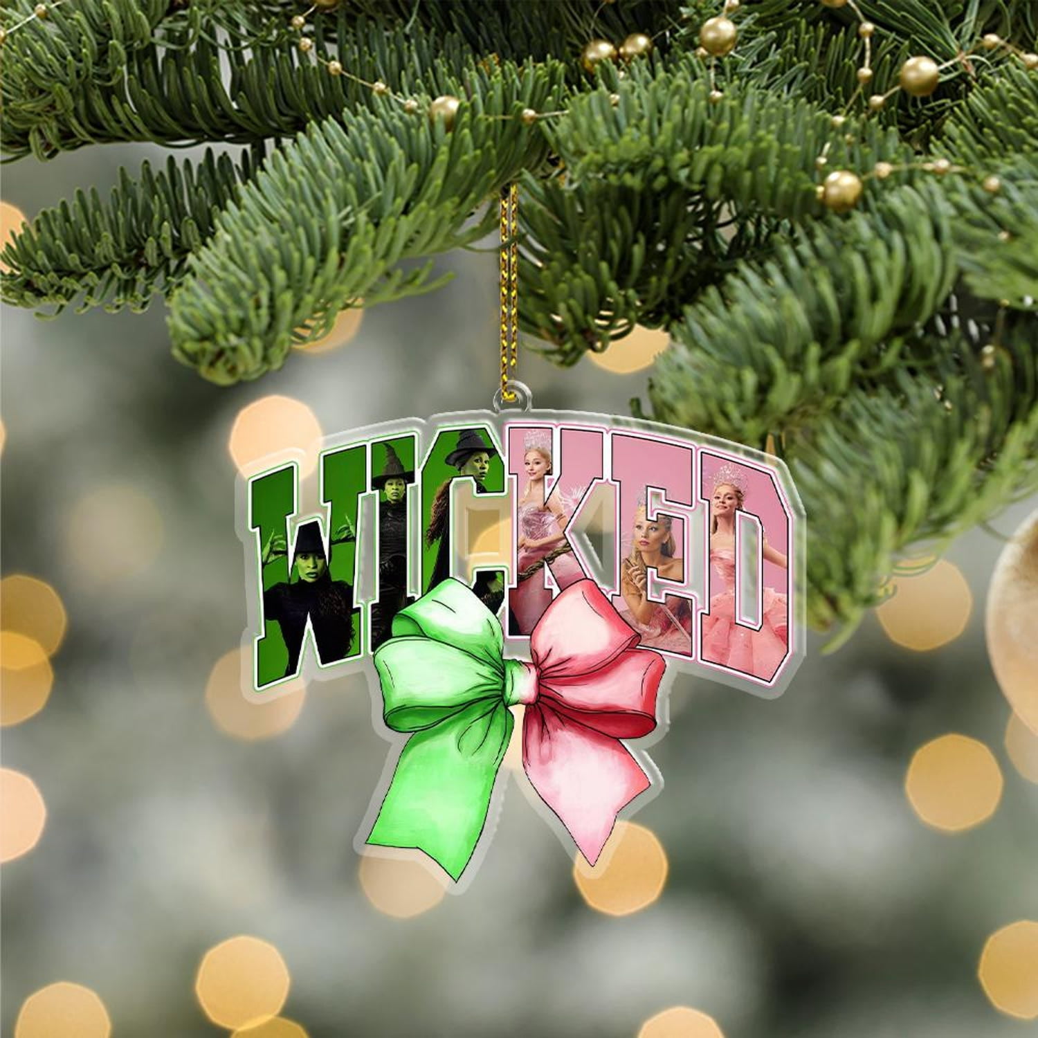 Wicked Acrylic Ornament, Broadway Musicals Christmas Ornament, Wicked ...