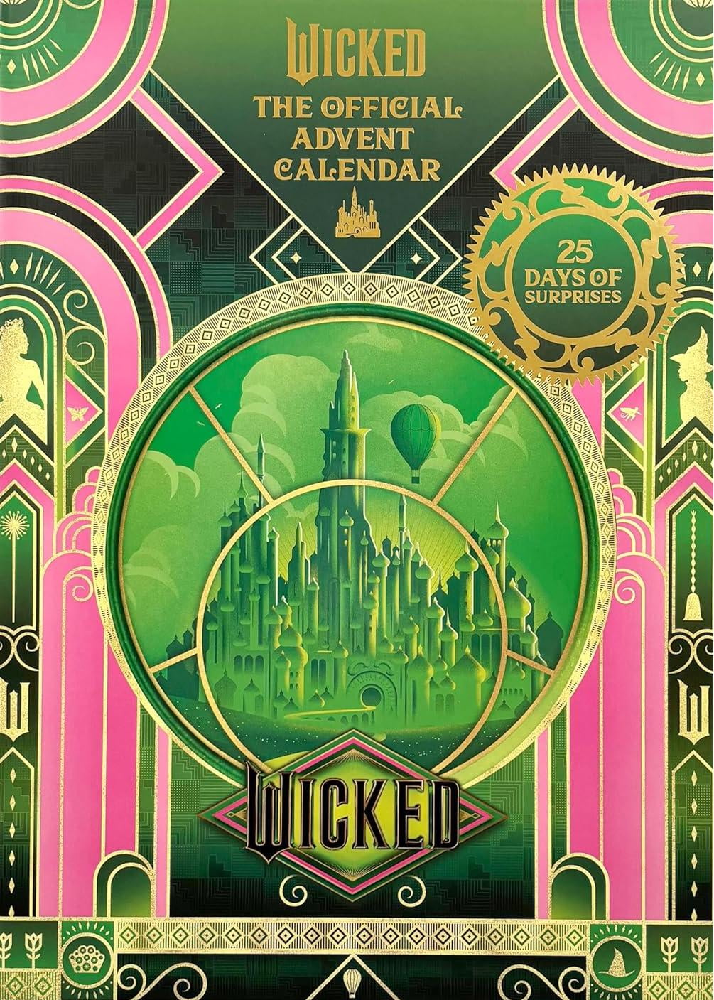 Wicked Advent Calendar 2025 Christmas Gift Calendars with 25 Themed Collectible Items 25 Days of