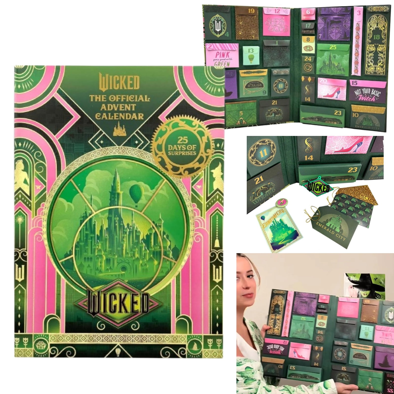 Wicked Advent Calendar, 25 Days of Surprises Calendar with 25 Themed