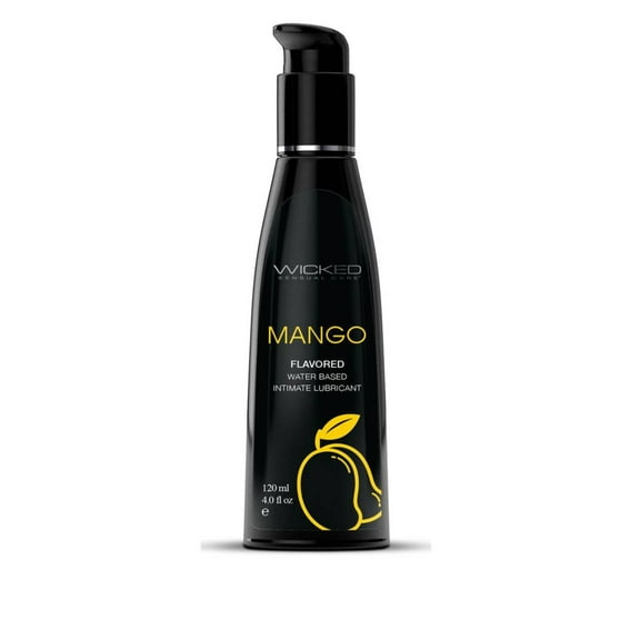 Wicked Aqua Flavored Lubricant Mango 4oz