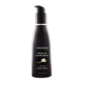 Wicked Aqua Flavored Water Based Lubricant - Vanilla Bean - 2 oz