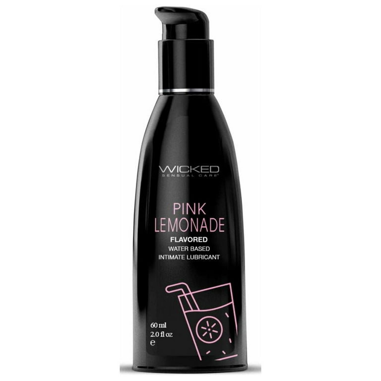 Wicked Aqua Flavored Water Based Personal Lubricant, Pink Lemonade, 2 oz  liquid - Walmart.com