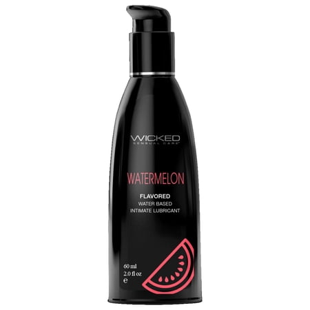 Wicked Aqua Flavored Water Based Personal Lubricant, Watermelon, 2 oz,Water Based,Gel
