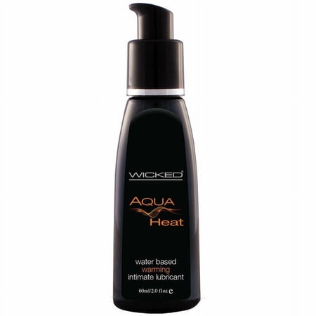 Wicked Aqua Water Based Personal Lubricant, Warming, 2 oz